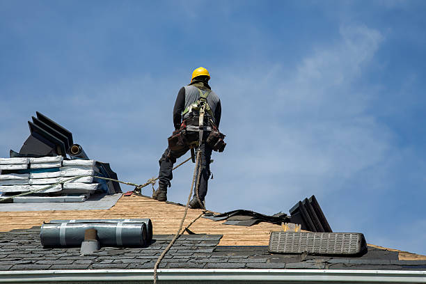 Professional Roof Replacement technician working in Absarokee, MT